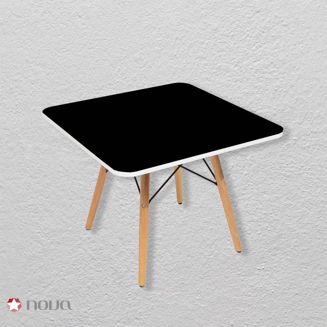 عکس محصول میز مدرن کودک مدل پایه چوبی صفحه مشکی کد COL-07