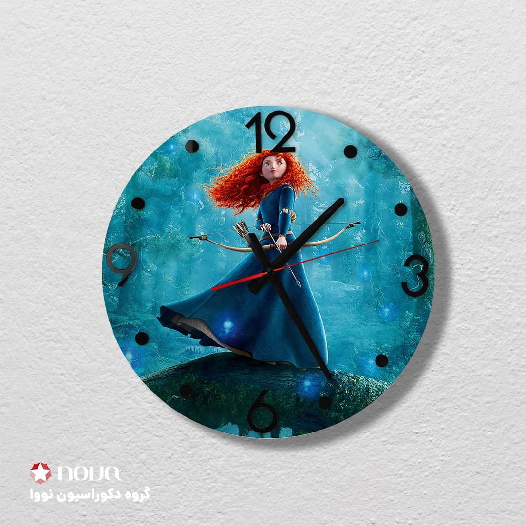 عکس محصول ساعت دیواری مدرن کودک قطر 40 طرح مریدا کد CLK-21