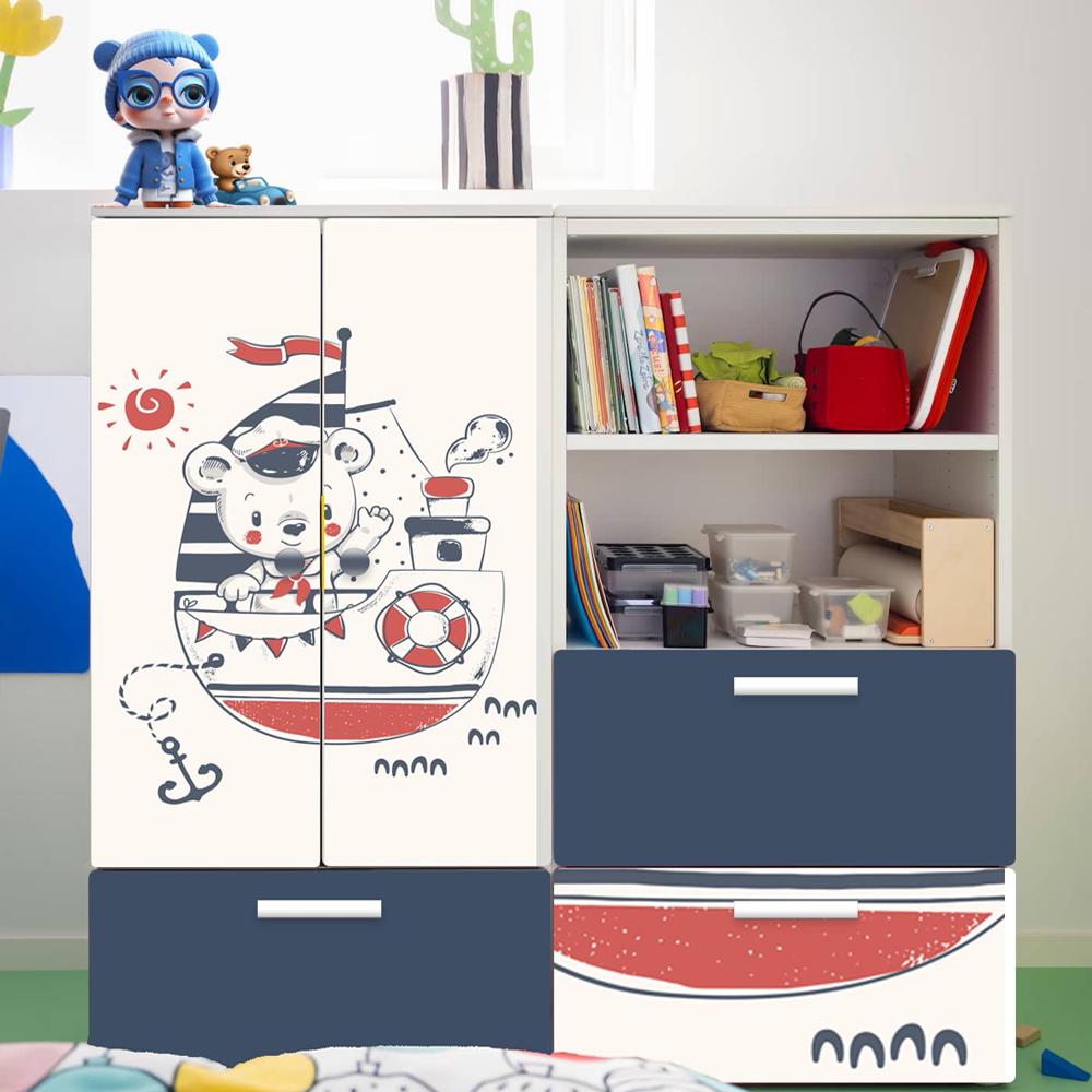 دراور مدل کیدو طرح ملوان کوچولو KDO-04