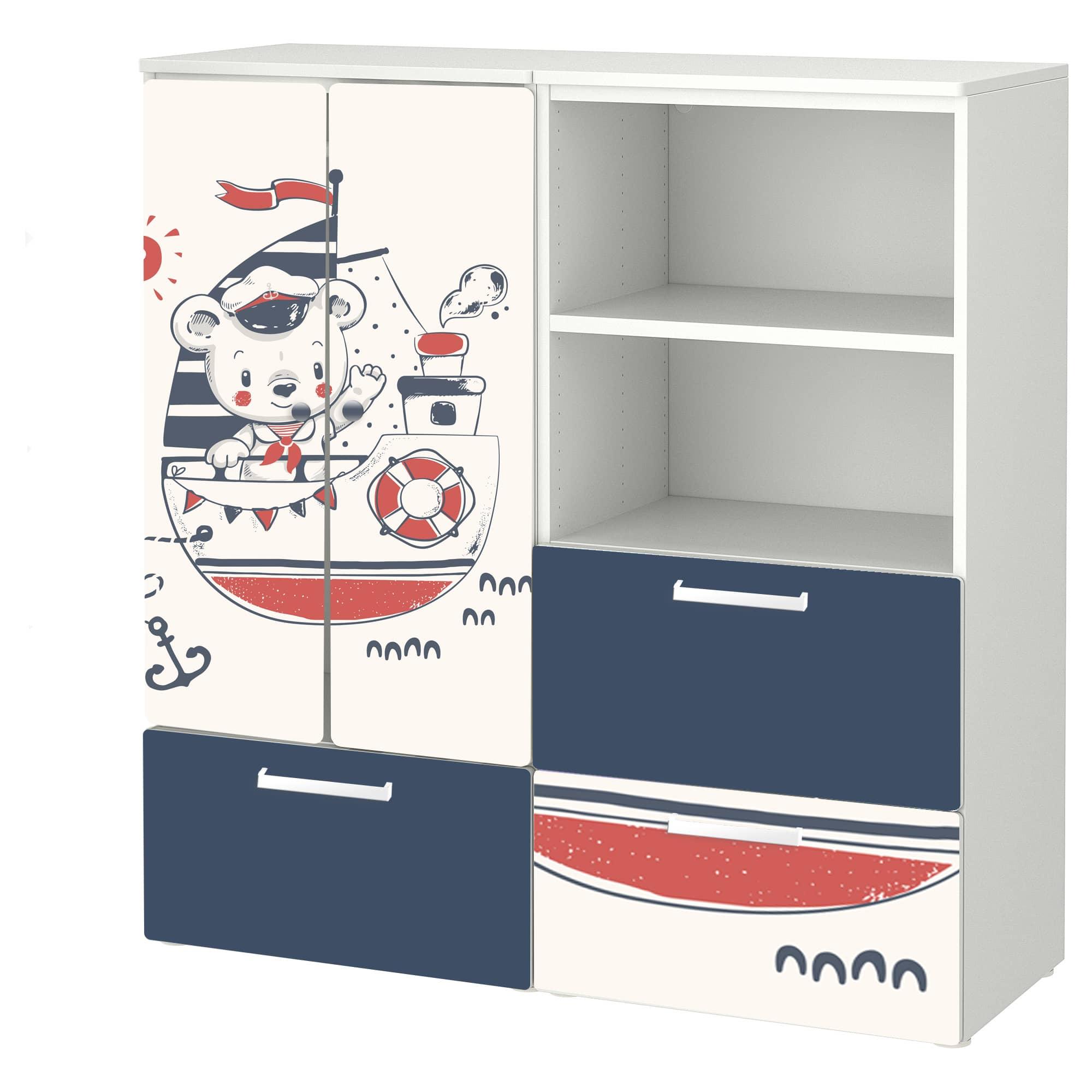 عکس محصول دراور مدل کیدو طرح ملوان کوچولو KDO-04