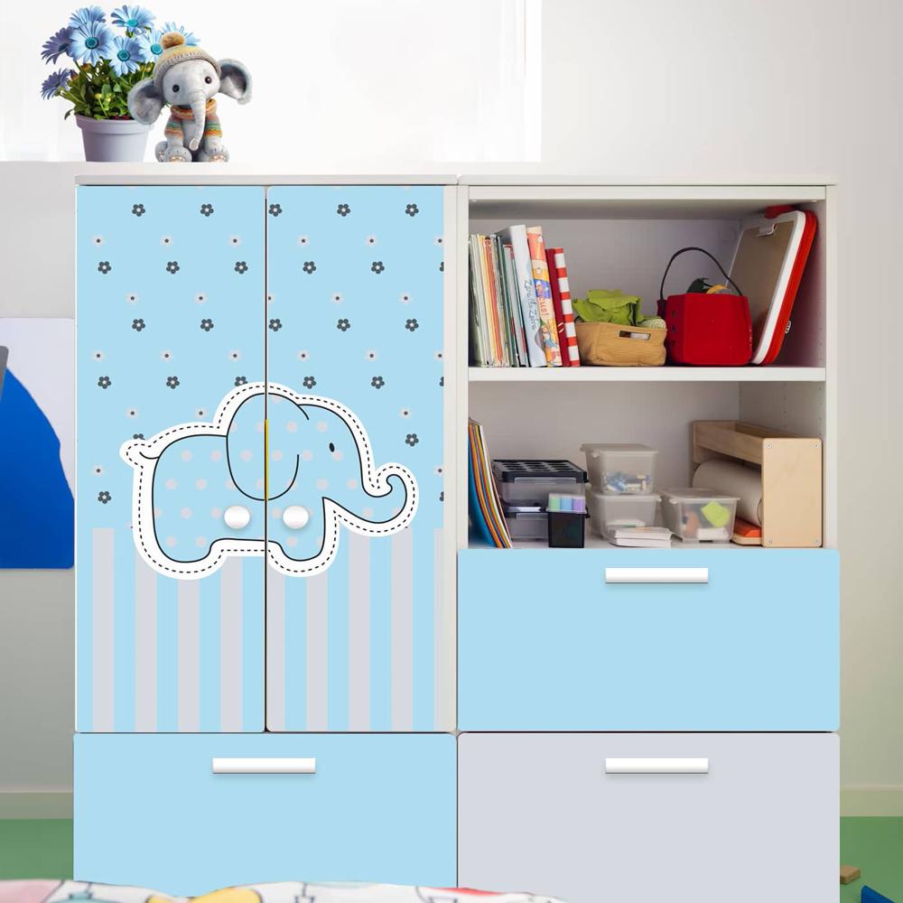 دراور مدل کیدو طرح فیل آبی KDO-06
