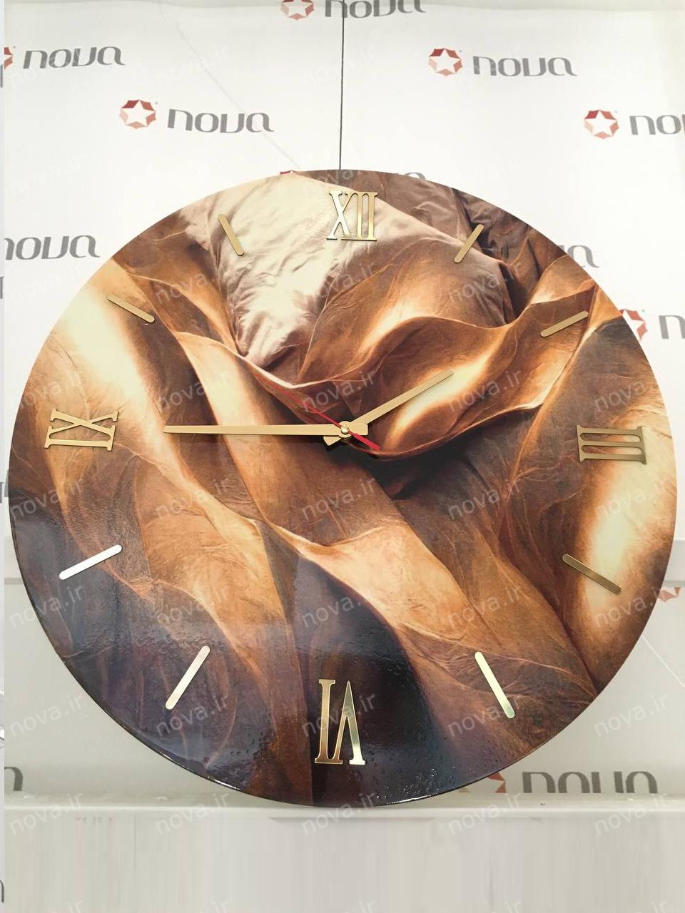 نمونه اجرا شده محصول ساعت دیواری مدرن طرح گلد تکسچر کدCLK-01