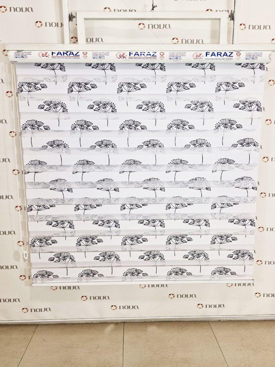 نمونه اجرا شده محصول پرده زبرا پترن فانتزی کد PTA-44