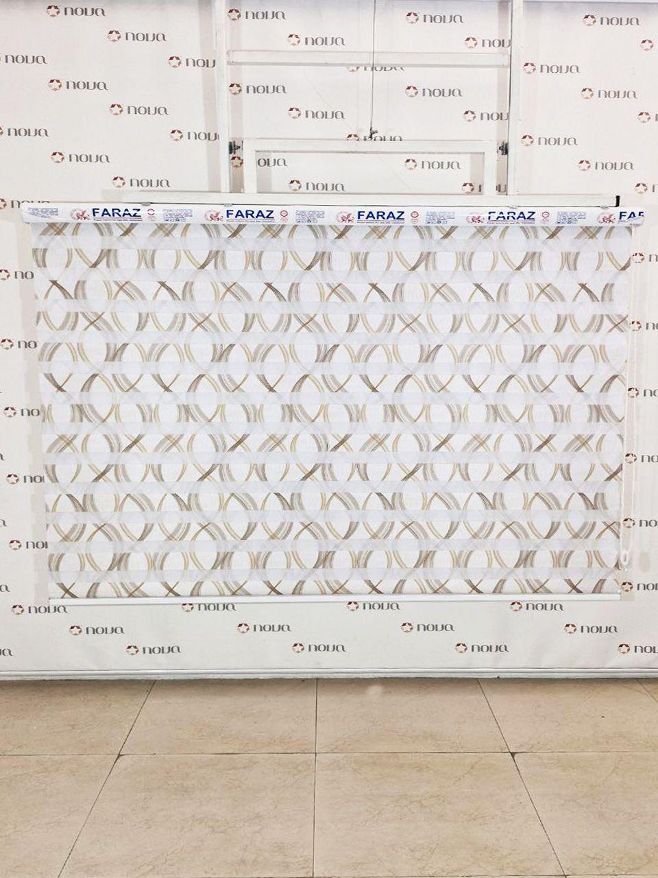 نمونه اجرا شده محصول پرده زبرا پترن فانتزی طرح کد PTA-54