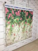 نمونه اجرا شده محصول پرده شب و روز طرح 3D دیوار و گل های رز کد FLW-26 | دکوراسیون نووا