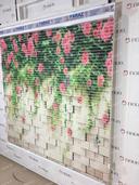 نمونه اجرا شده محصول پرده شب و روز طرح 3D دیوار و گل های رز کد FLW-26 | دکوراسیون نووا