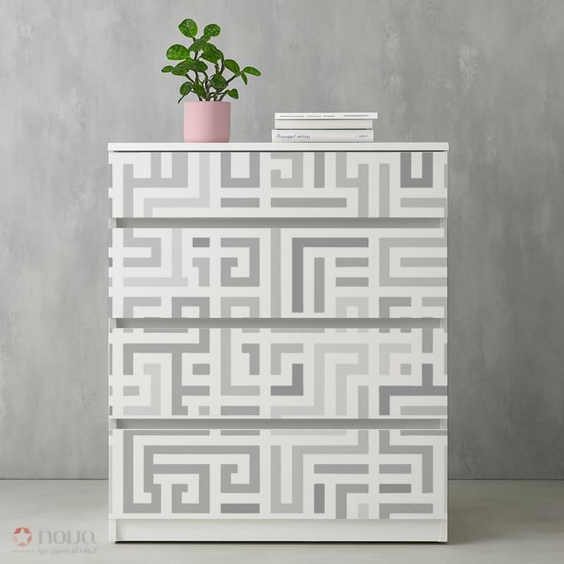 عکس محصول دراور طرح ژئومتریک مدل ایکیا کد CUB-13