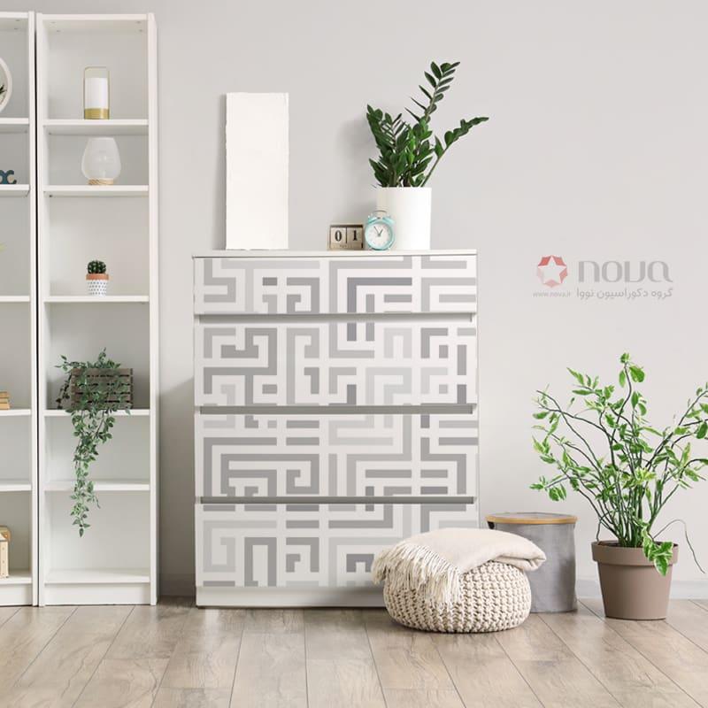 عکس محصول دراور طرح ژئومتریک مدل ایکیا کد CUB-13