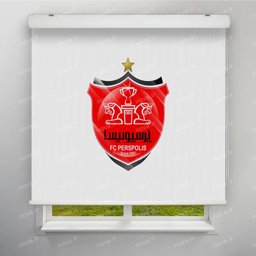 پرده شید تصویری طرح ورزشی لوگو باشگاه پرسپولیس کد SPT-13