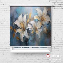 Image of پرده شید تصویری طرح 4K گل کد FLW-41