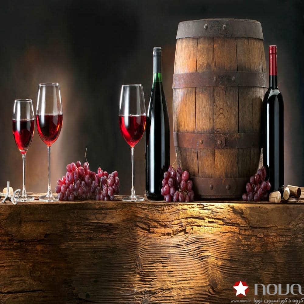 عکس محصول پرده سیلوئت تصویری طرح آب انگور کد FOD-06