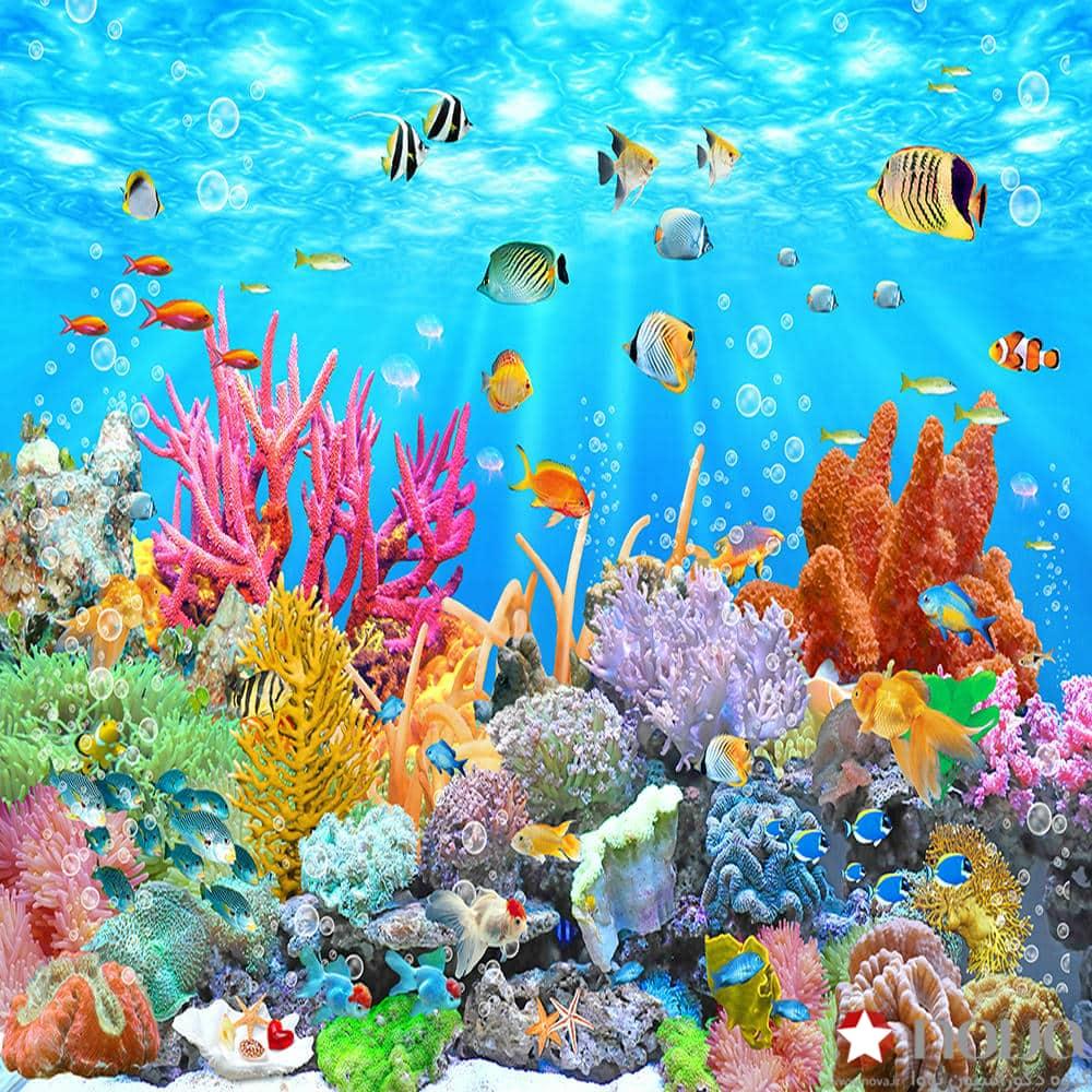 عکس محصول پرده سیلوئت تصویری طرح آکواریوم کد ANM-10
