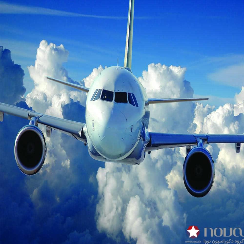 عکس محصول پرده شید تصویری طرح هواپیما کد CAR-09