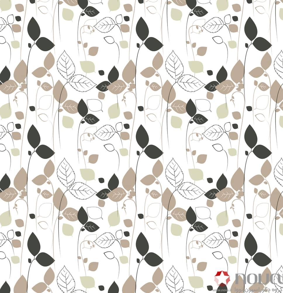 عکس محصول پرده شب و روز 1 سانتی پترن آشپزخانه طرح برگ کد PAT-16