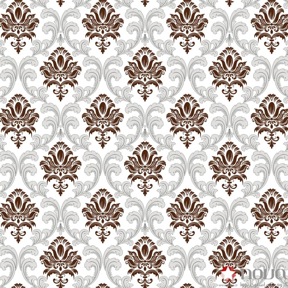 عکس محصول پرده زبرا پترن کلاسیک طرح داماسک کد PTA-18