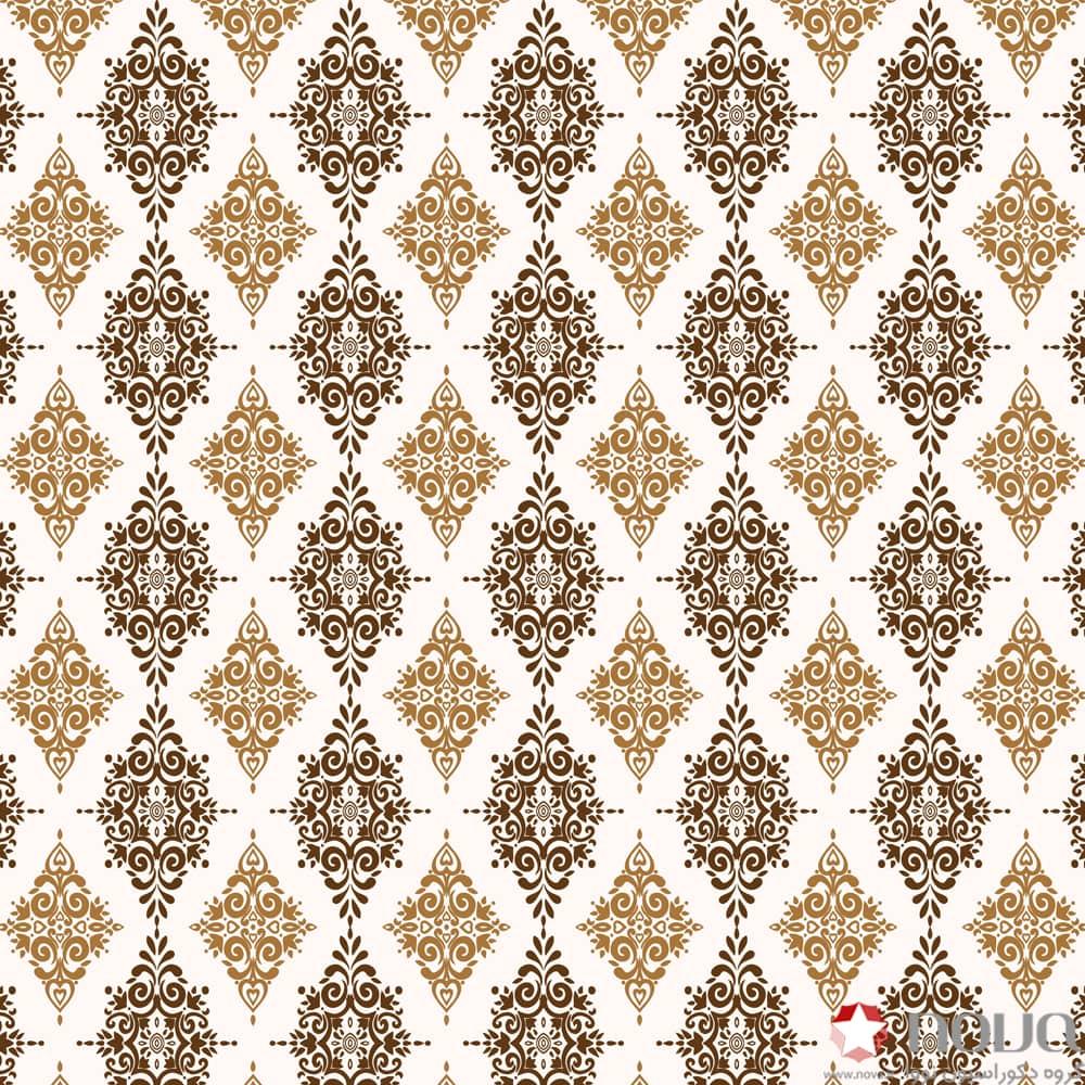 عکس محصول پرده زبرا پلیسه پترن کلاسیک طرح داماسک کد PAT-23