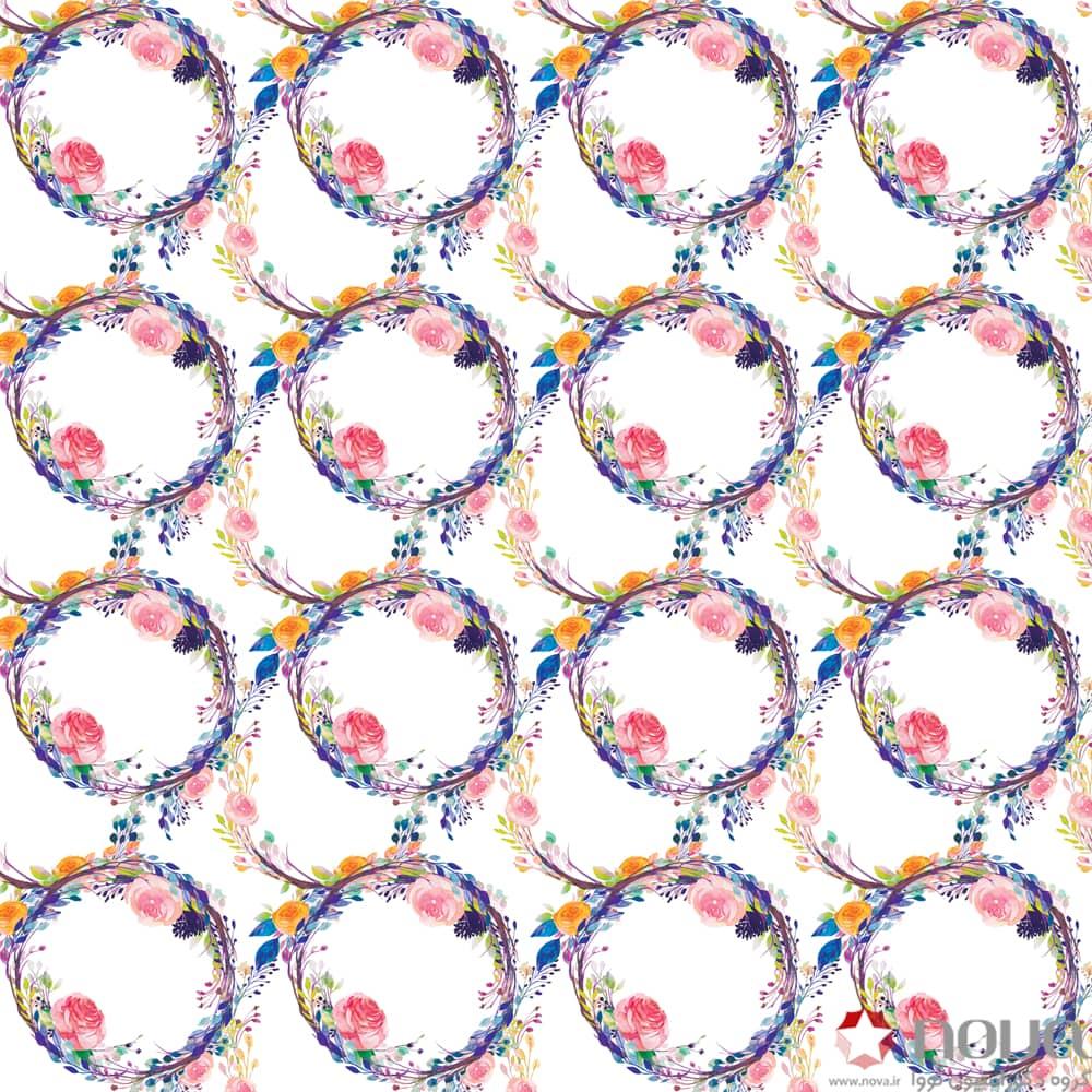 عکس محصول پرده زبرا پترن کلاسیک طرح گل کد PTA-31