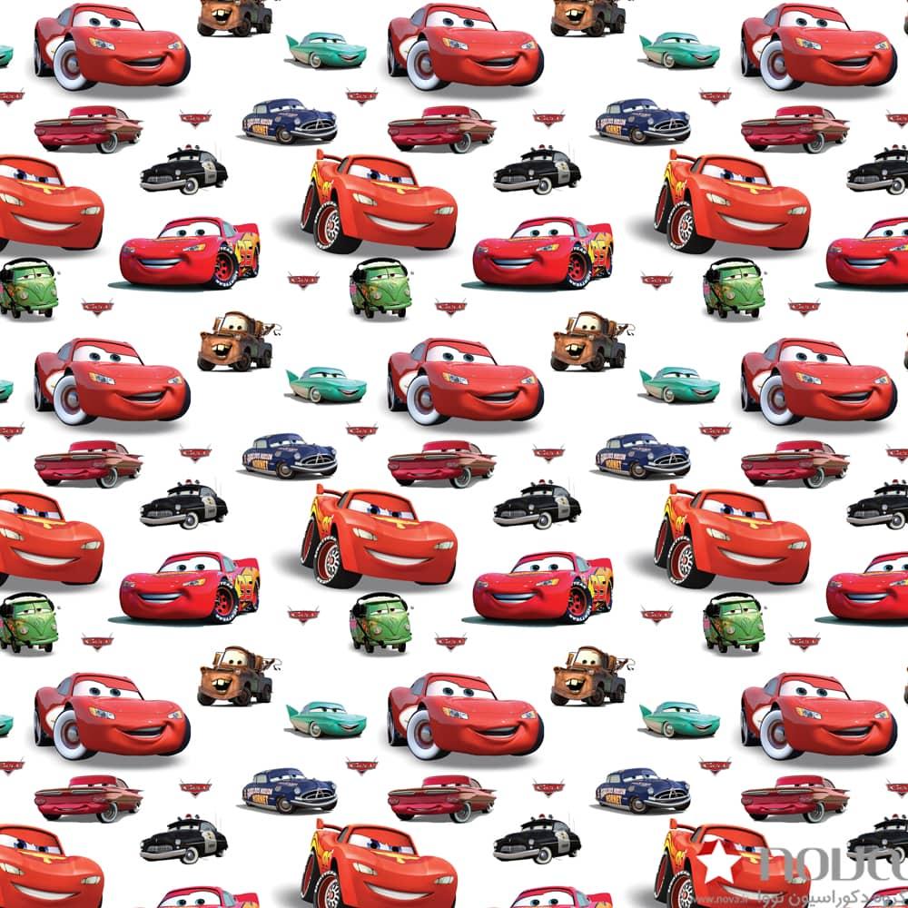 عکس محصول پرده زبرا پلیسه پترن کودک طرح ماشین ها کد PAT-59