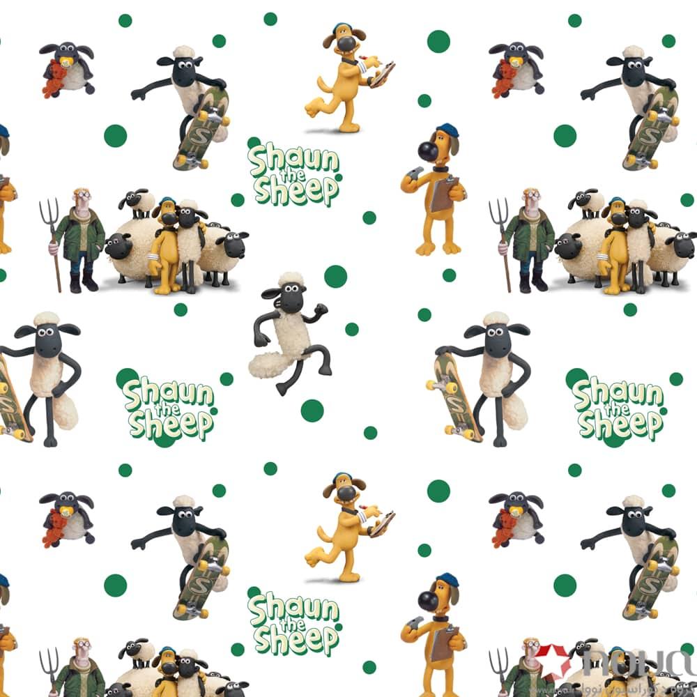 عکس محصول پرده زبرا پترن کودک طرح بره ناقلا کد PTA-63