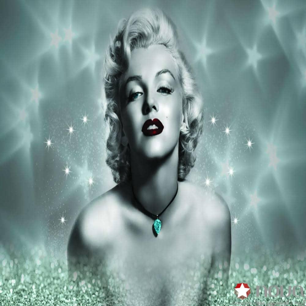 عکس محصول پرده شید تصویری طرح چهره مرلین مونرو کد FCE-16