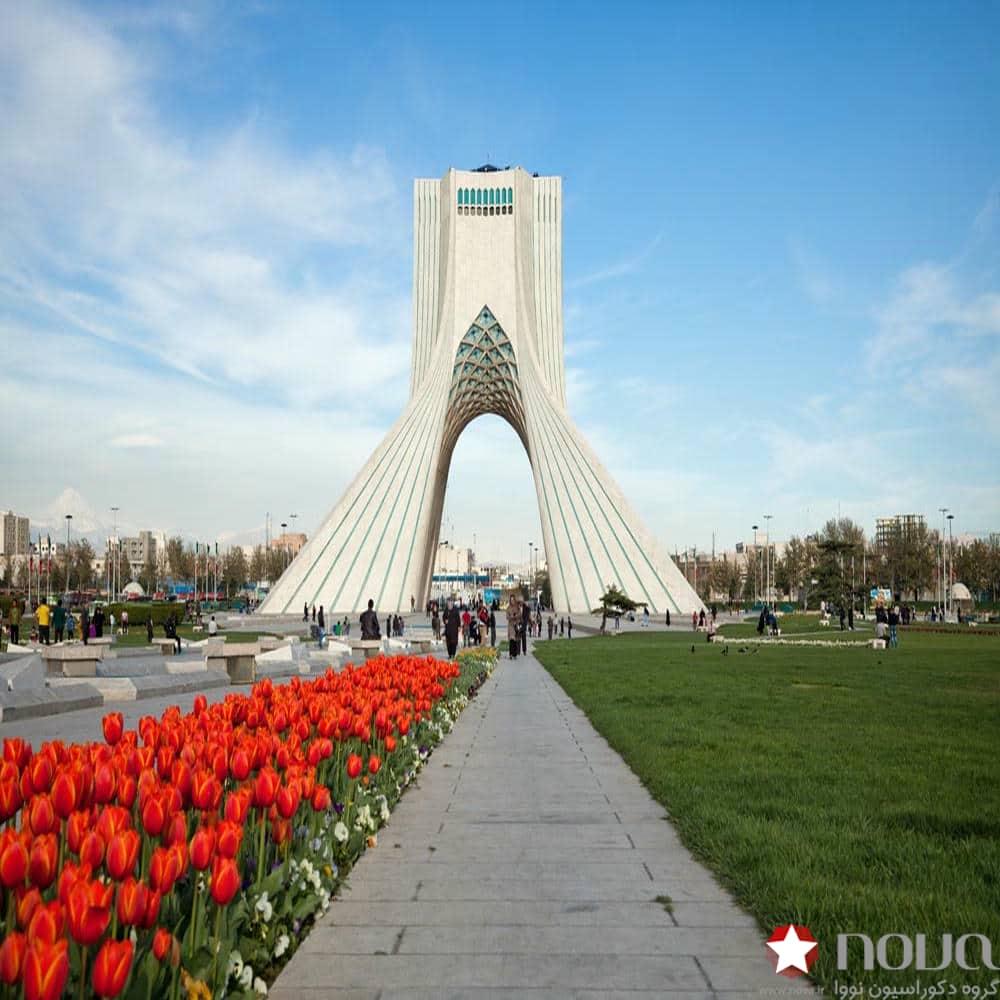 عکس محصول پرده شید تصویری طرح شهر میدن آزادی کد CIT-01