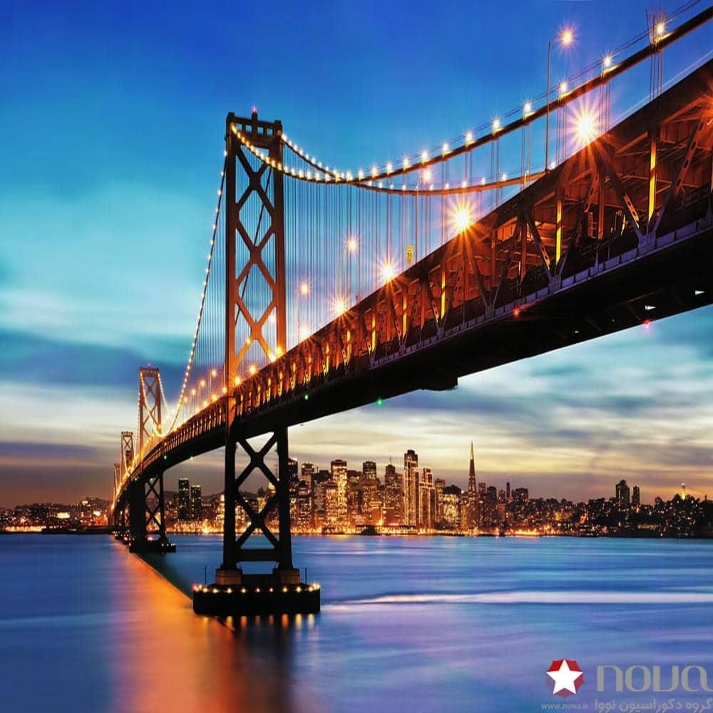 عکس محصول پرده زبرا تصویری طرح شهر پل سانفرانسیسکو کد CIT-08