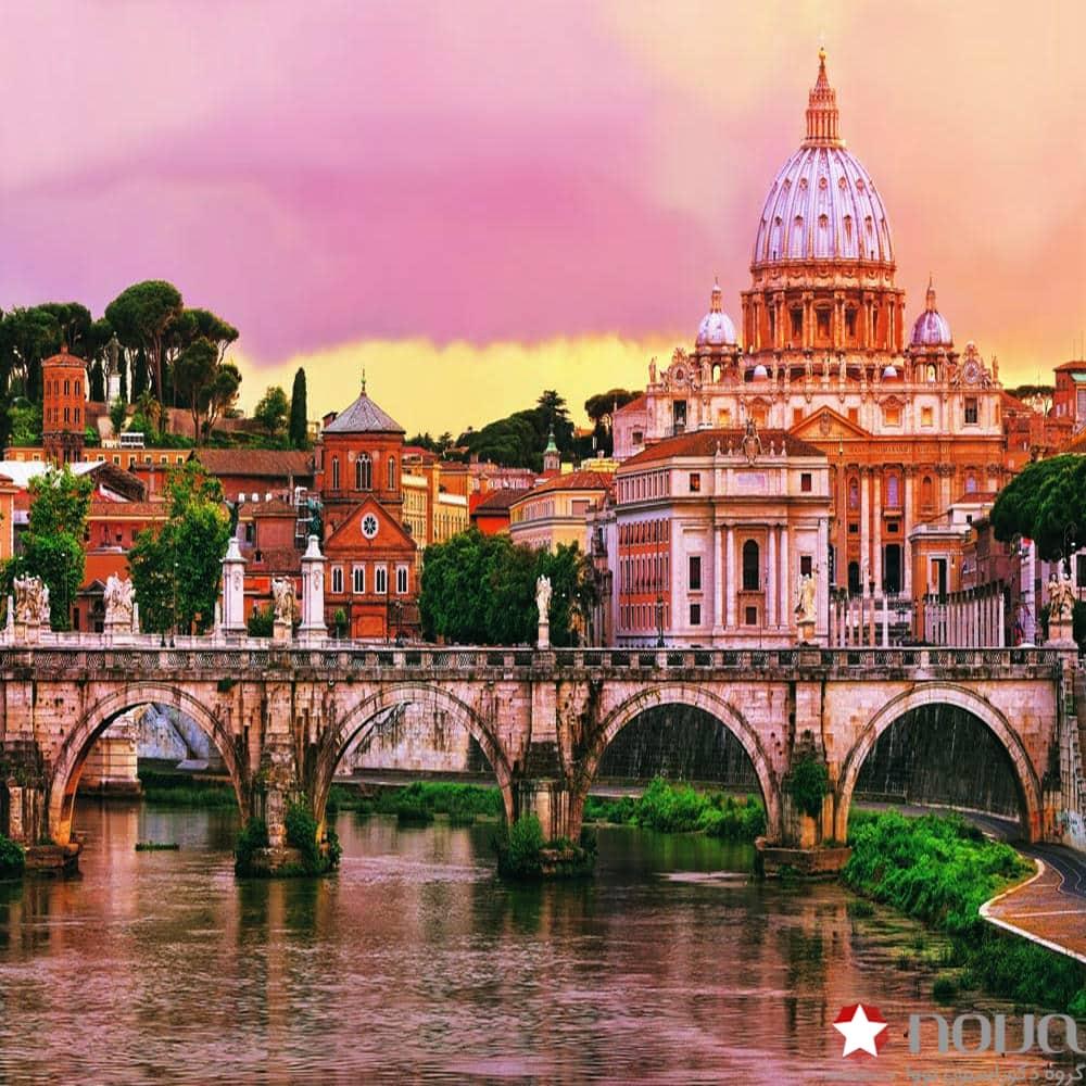 عکس محصول پرده سیلوئت تصویری طرح شهرروم واتیکان کد CIT-09