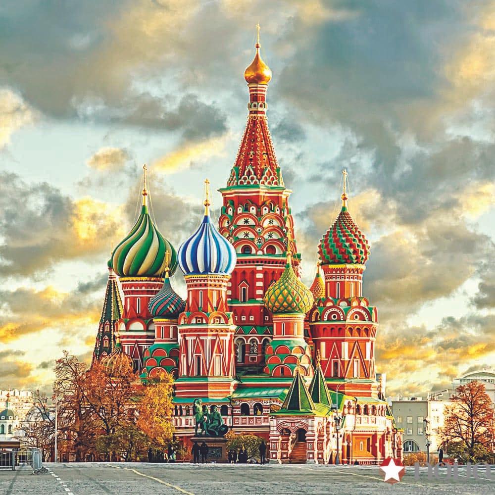 عکس محصول پرده شید تصویری طرح شهر مسکو کیلیسا سنت باسیل کد CIT-14