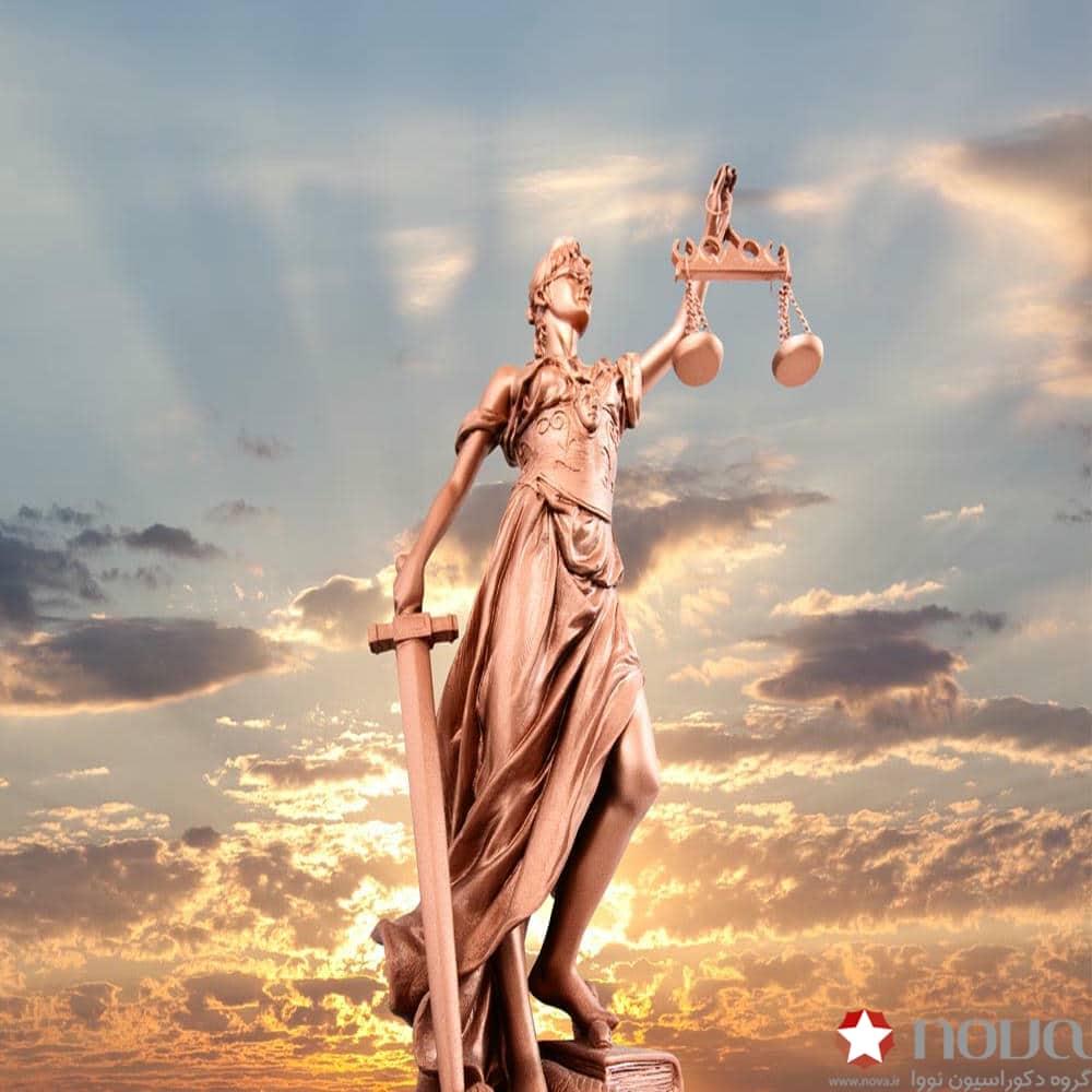 عکس محصول پرده شید تصویری طرح دفتر وکالت کد BSN-16