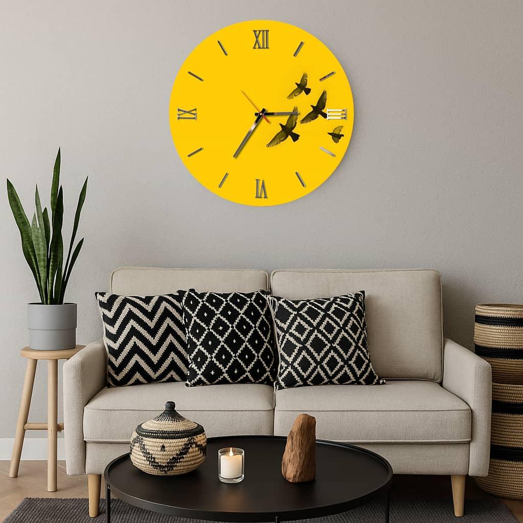 عکس محصول ساعت دیواری مدرن طرح پرواز کد CLK-29