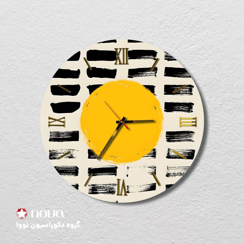 عکس محصول ساعت دیواری مدرن طرح نور کد CLK-31