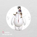 ساعت دیواری مدرن کودک طرح بیمکس کد CLK-100