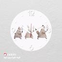 ساعت دیواری مدرن کودک طرح حیوانات کد CLK-97