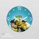 ساعت دیواری مدرن کودک طرح شرک کد CLK-98