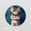 ساعت دیواری مدرن کودک طرح خرگوش کد CLK-05