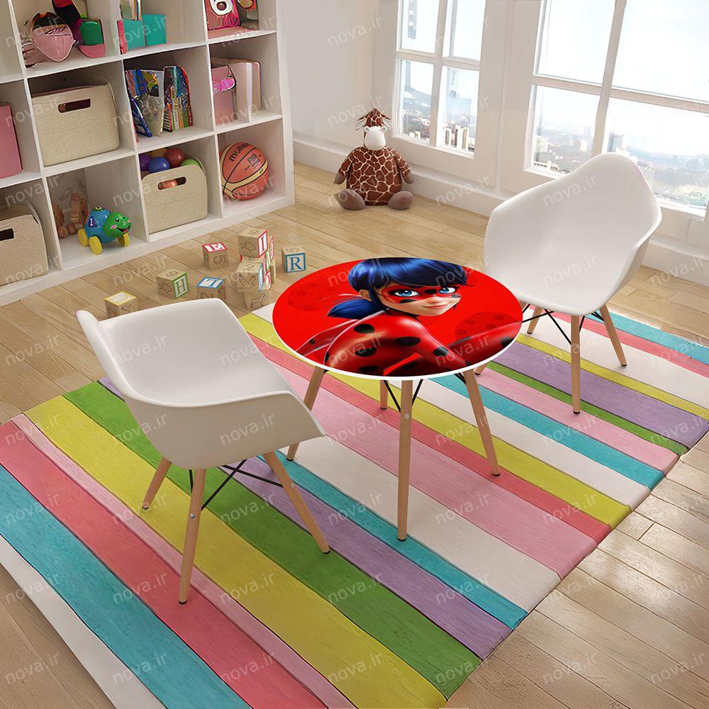 میز با طرح دختر کفشدوزکی