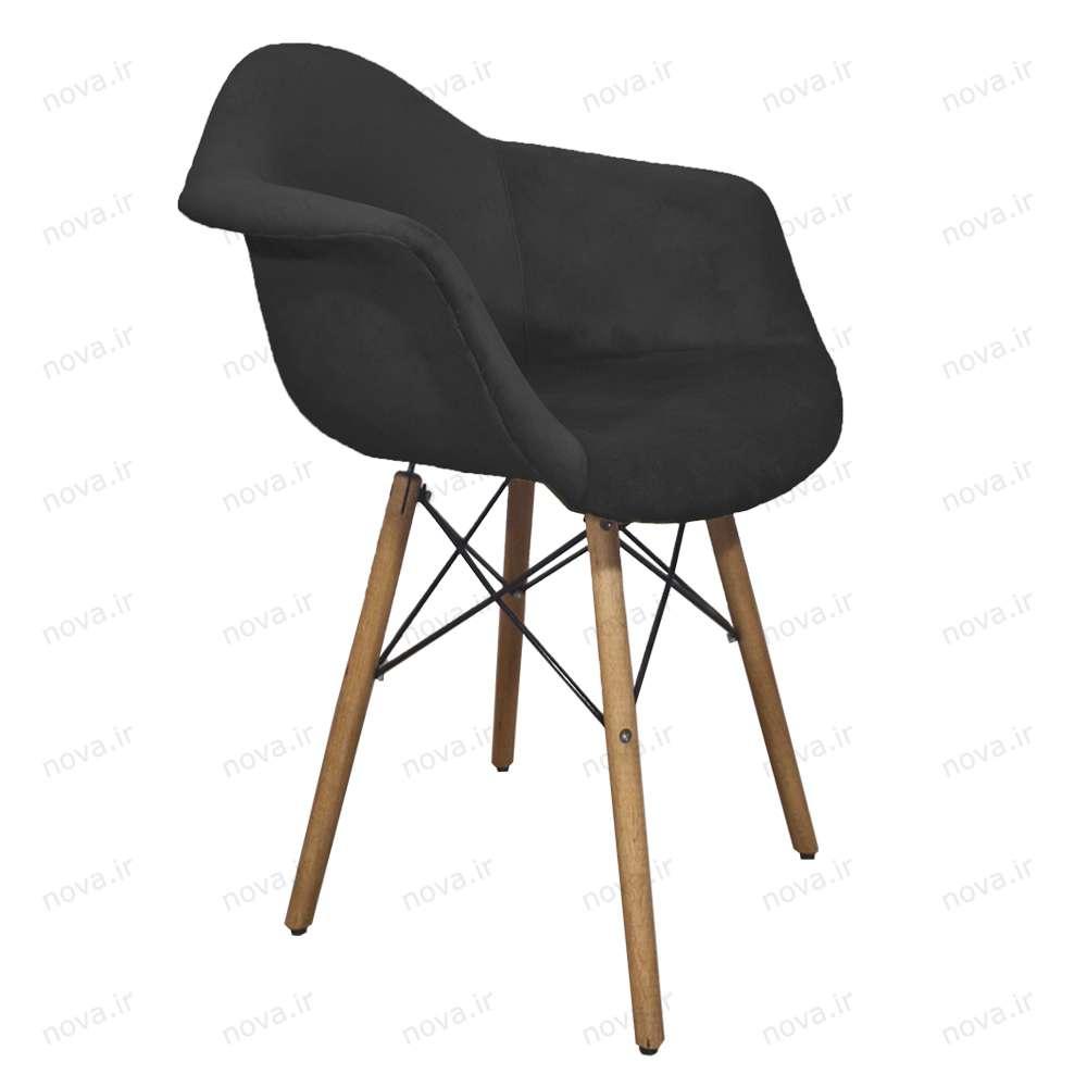 صندلی مدرن پایه ایفلی روکش پارچه ای دسته دار مدل تانیا