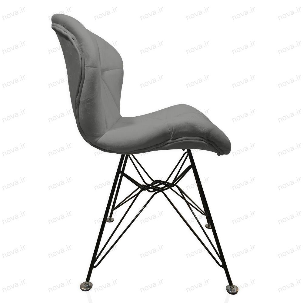 عکس محصول صندلی مدرن پایه اسپایدر روکش پارچه ای مدل زین اسبی