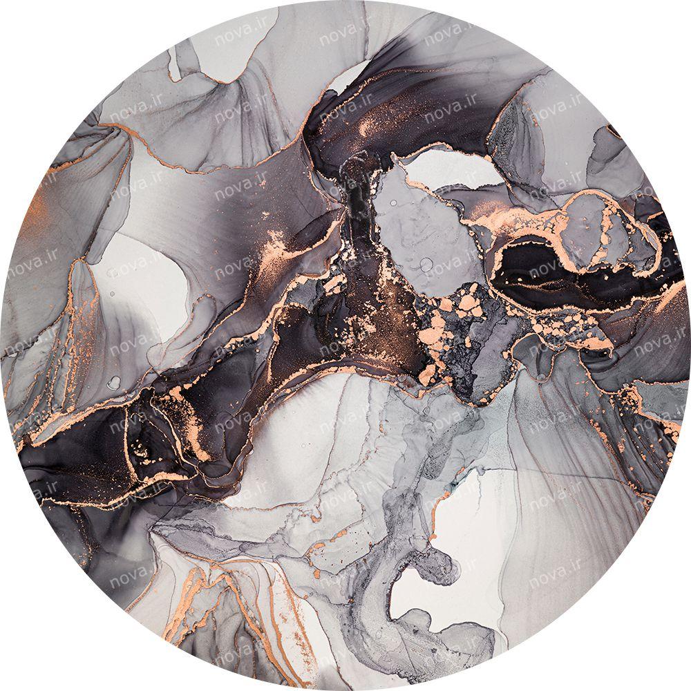 عکس محصول میز بار مدرن فلزی طرح ماربل کد VOL-04