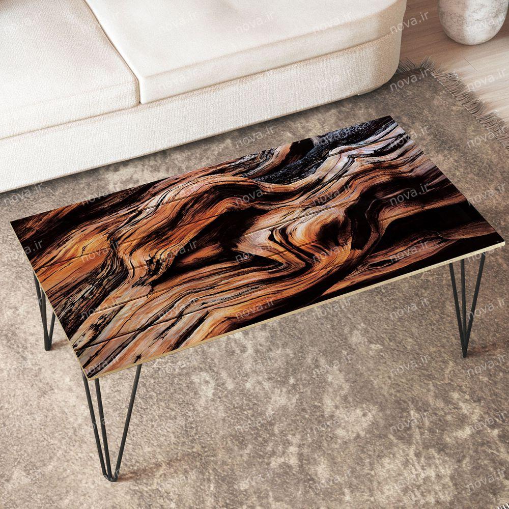 عکس محصول میز جلومبلی مدل مدرنیستیک طرح وود کد TL-11