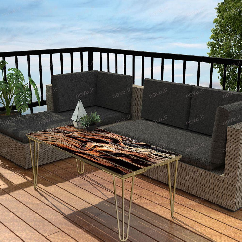 عکس محصول میز جلومبلی مدل مدرنیستیک طرح وود کد TL-11