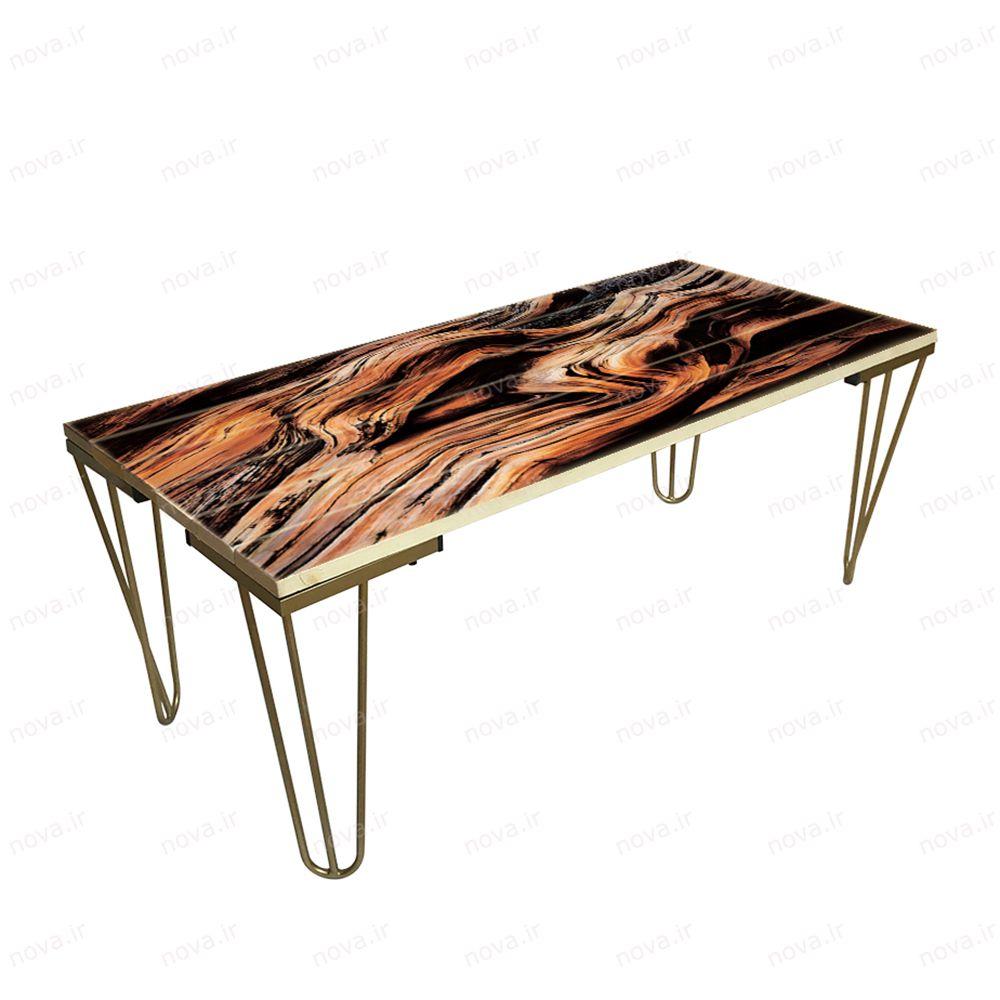 عکس محصول میز جلومبلی مدل مدرنیستیک طرح وود کد TL-11