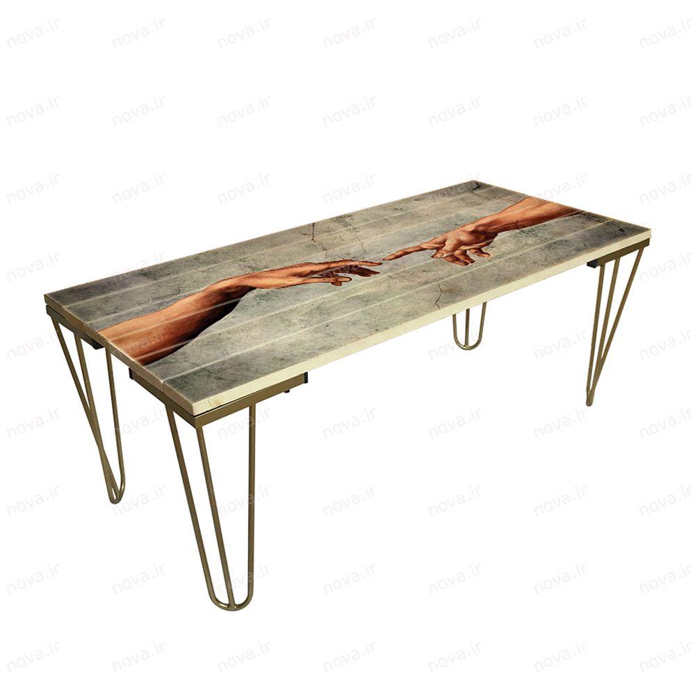 عکس محصول میز جلومبلی مدل مدرنیستیک طرح دست خدا کد TL-12
