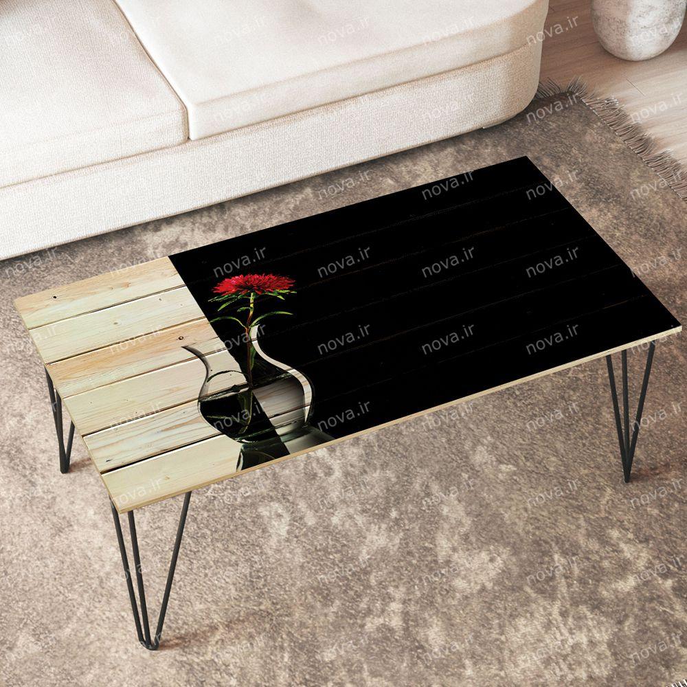 عکس محصول میز جلومبلی مدل مدرنیستیک طرح گلدان سه بعدی کد TL-02