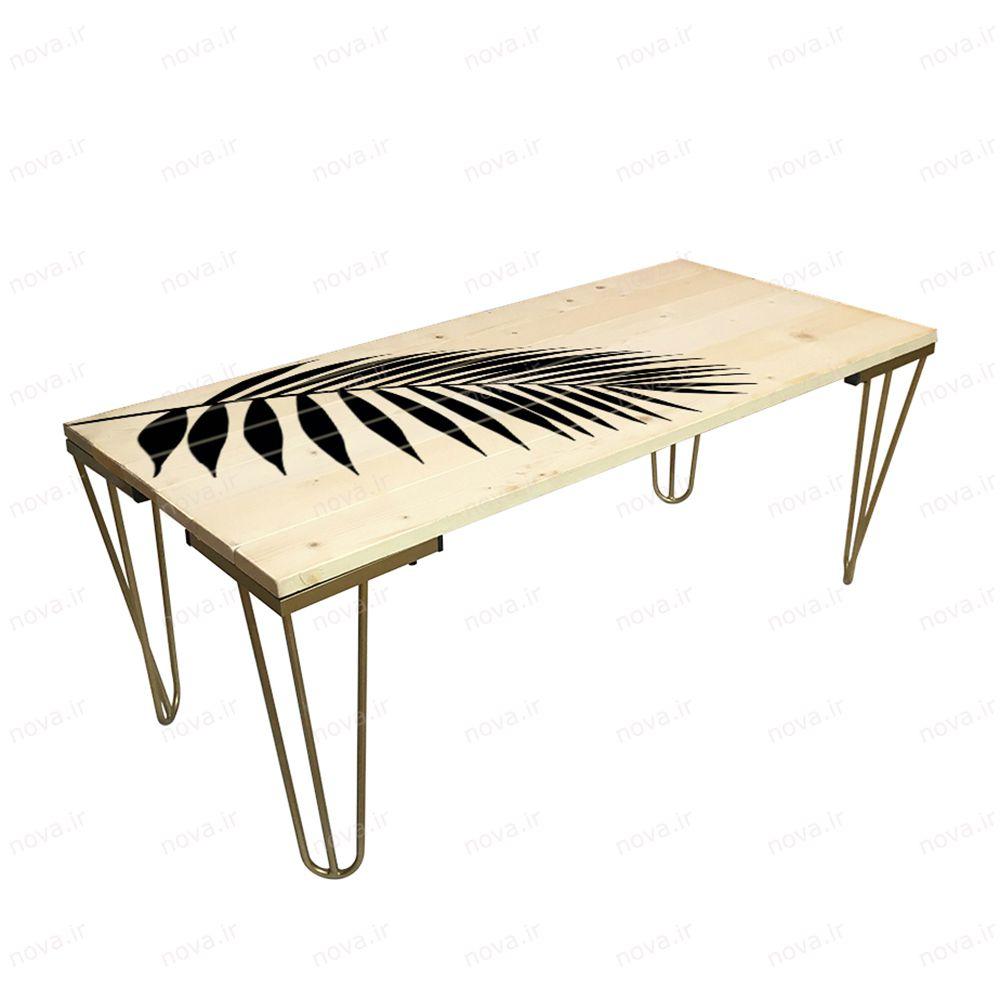 عکس محصول میز جلومبلی مدل مدرنیستیک طرح پالم کد TL-21