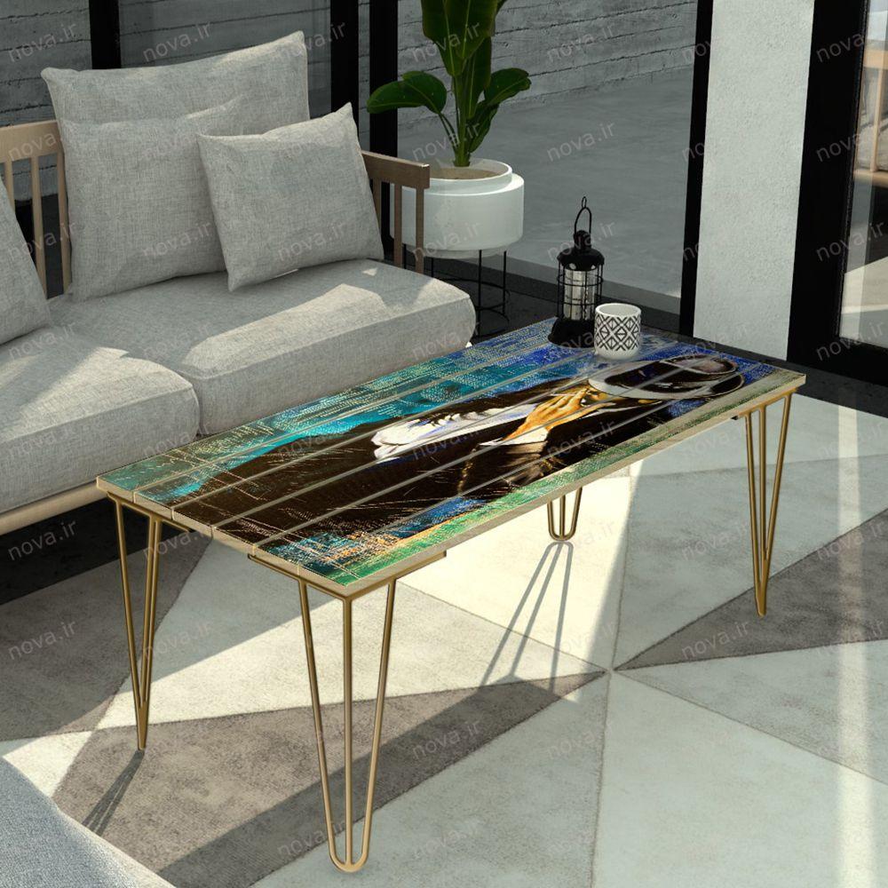 عکس محصول میز جلومبلی مدل مدرنیستیک طرح اسموک کد TL-23