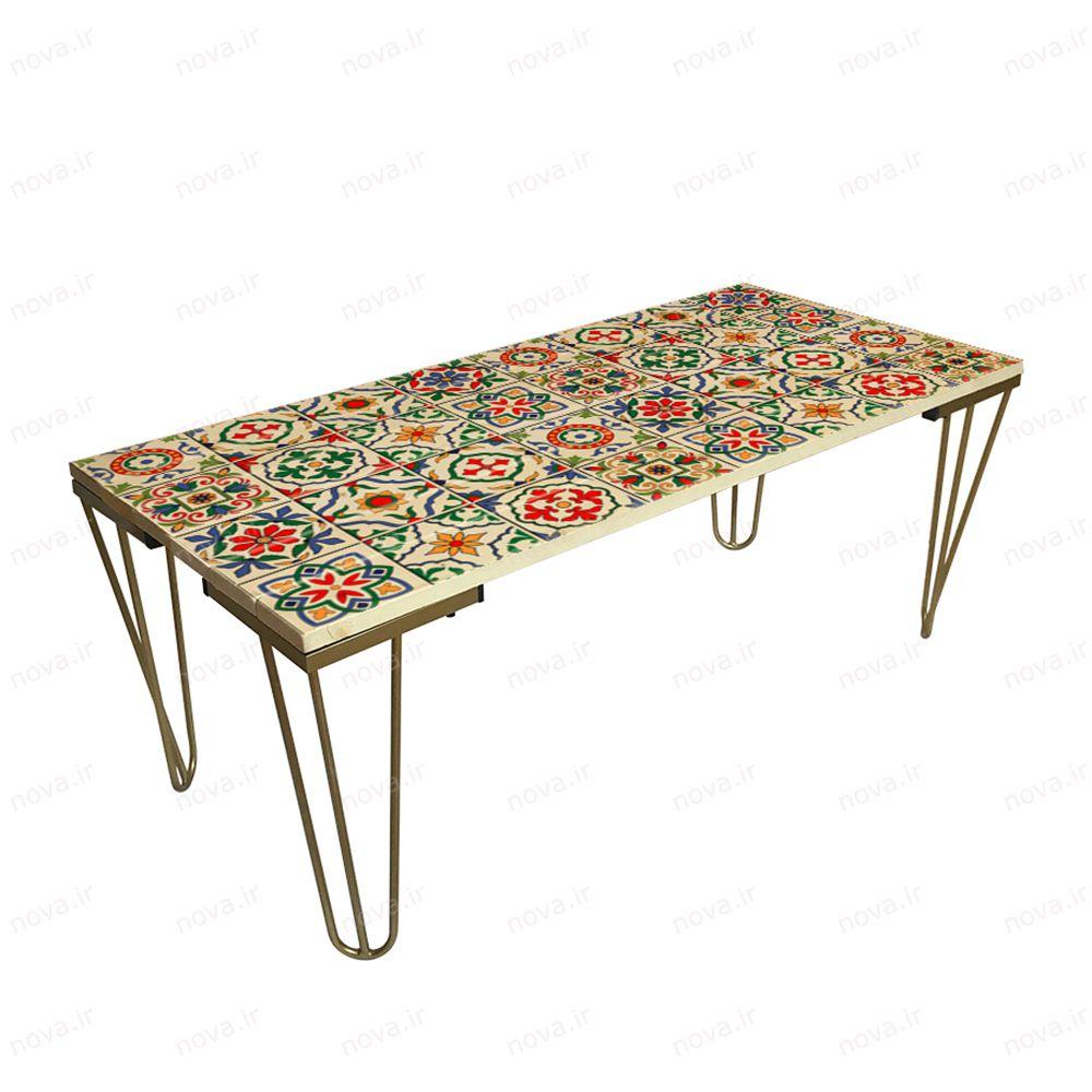 عکس محصول میز جلومبلی مدل مدرنیستیک طرح ترنج کد TL-24