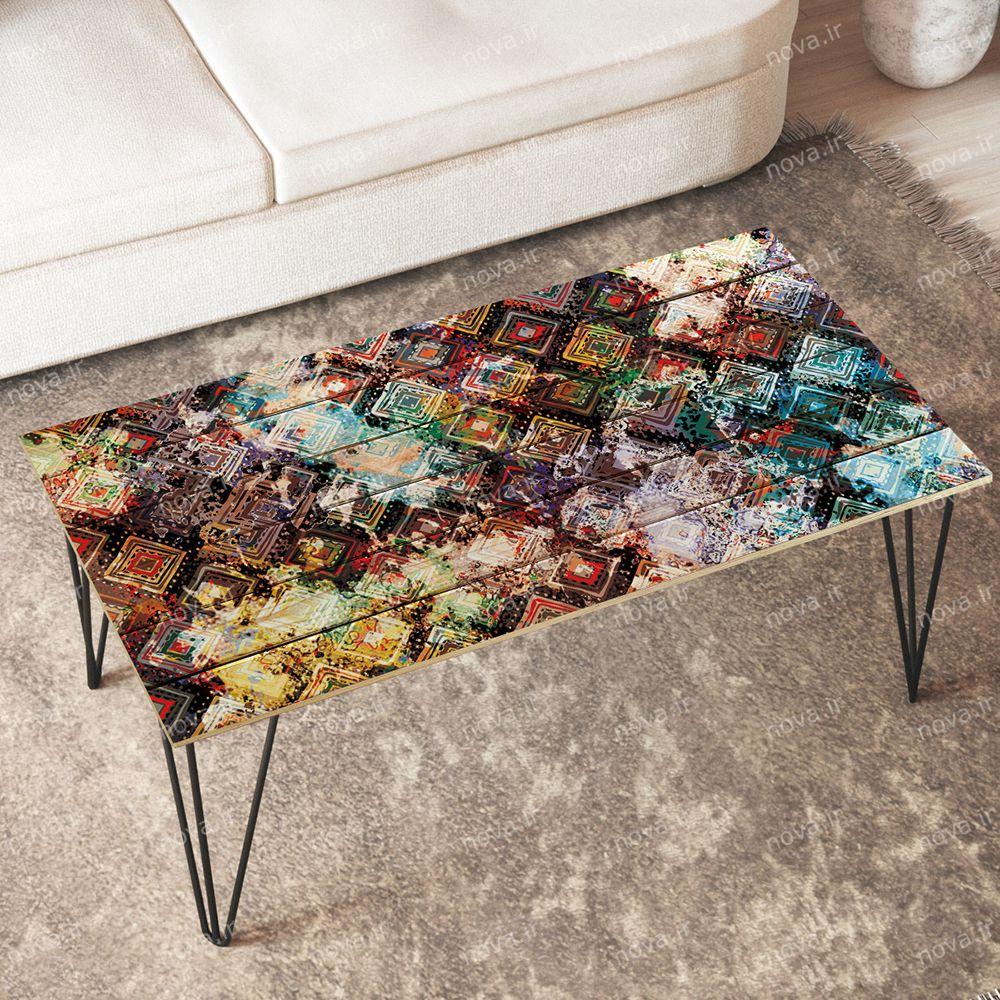 عکس محصول میز جلومبلی مدل مدرنیستیک طرح آذین کد TL-03