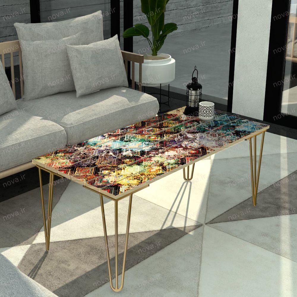 عکس محصول میز جلومبلی مدل مدرنیستیک طرح آذین کد TL-03