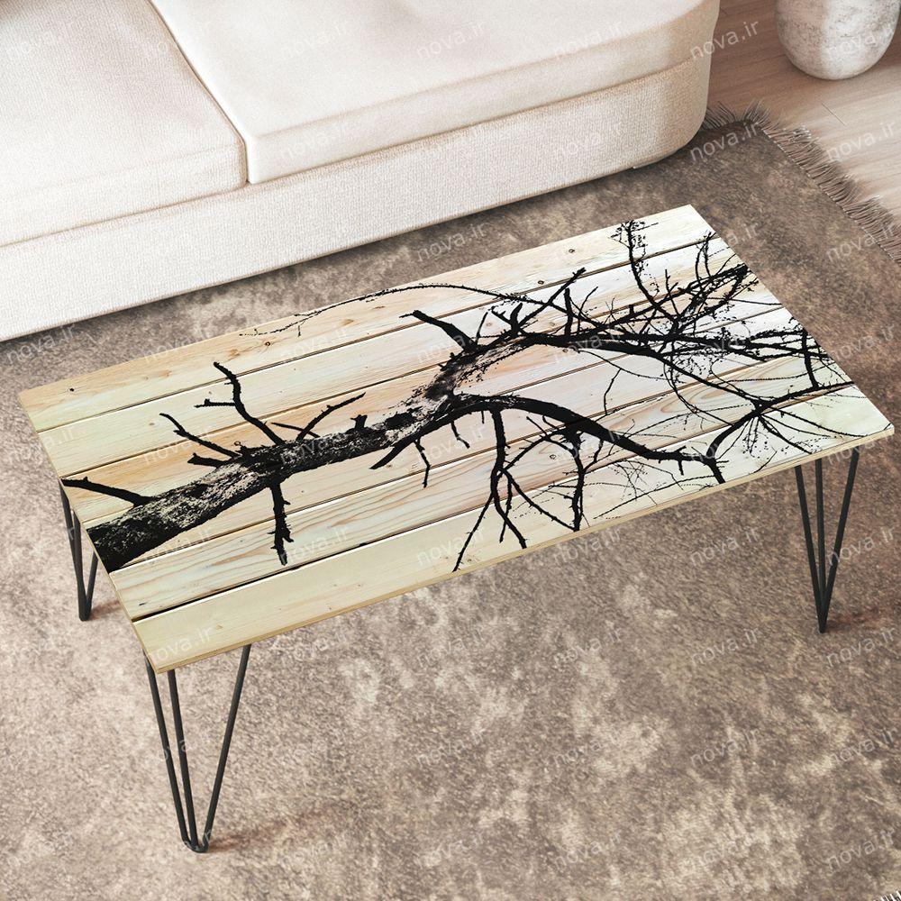 عکس محصول میز جلومبلی مدل مدرنیستیک طرح برنچ کد TL-08